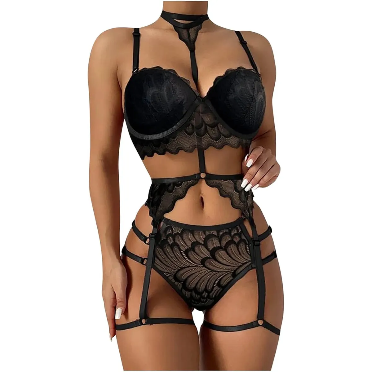 GENERICO - CONJUNTO DE LENCERÍA EXÓTICA PARA MUJER