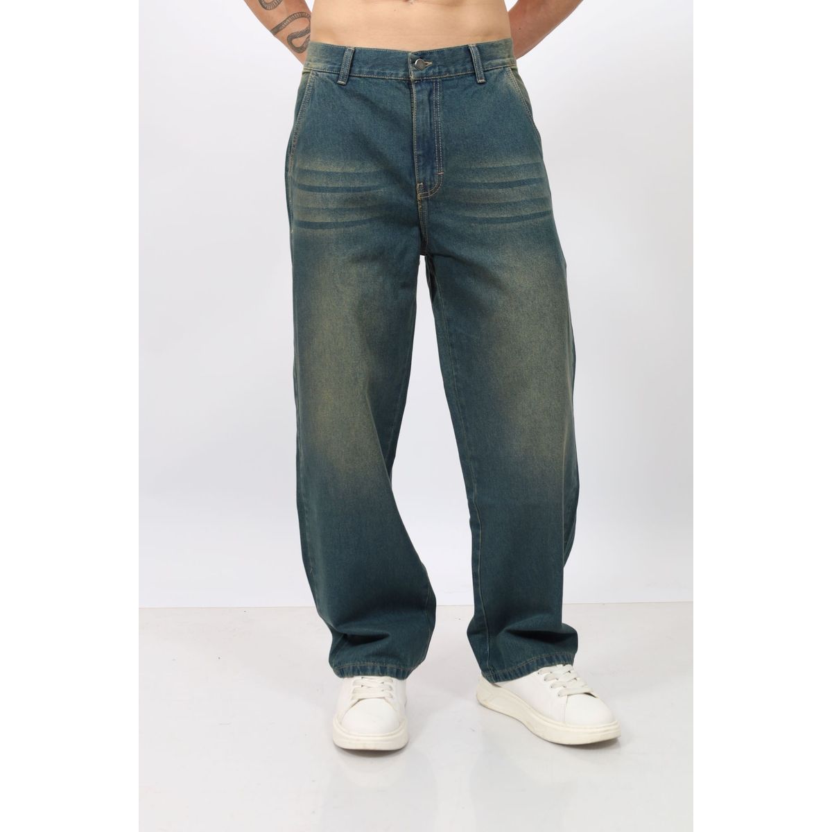 QH - PANTALÓN BAGGY LAVADO OXIDO II PARA HOMBRE