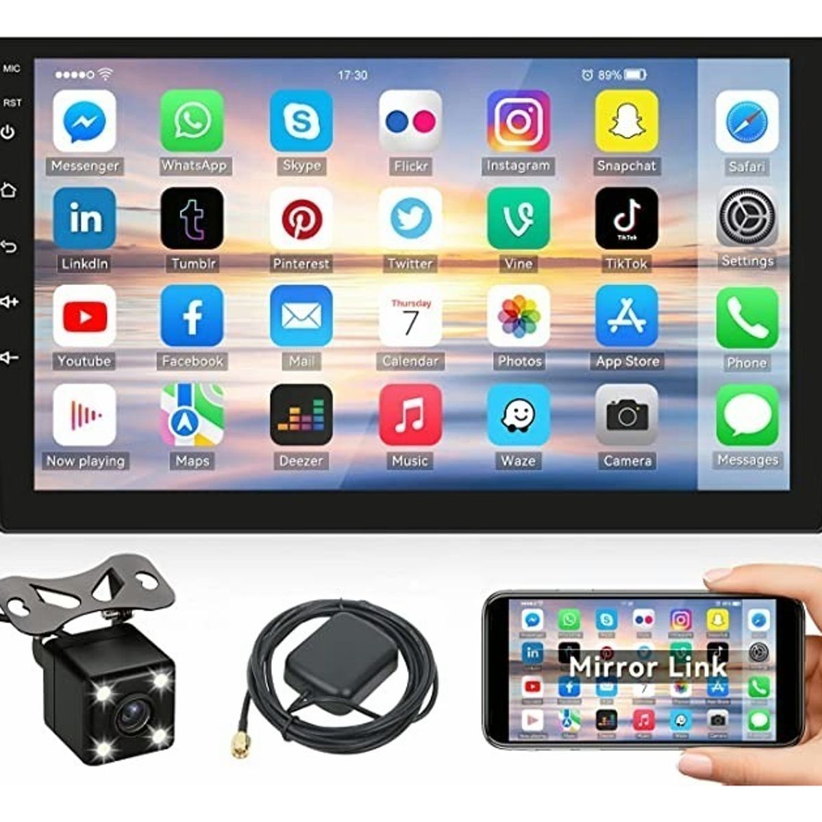 U BUY - Radio Android 101 Gps Mirror Link Wifi Usb 2 Din 9 Pulgadas