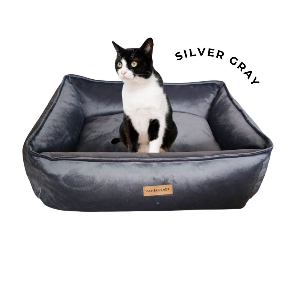 Cama Abrigadora Reversible de Felpa para Mascotas L Silver, marca GENERICO - Foto Principal