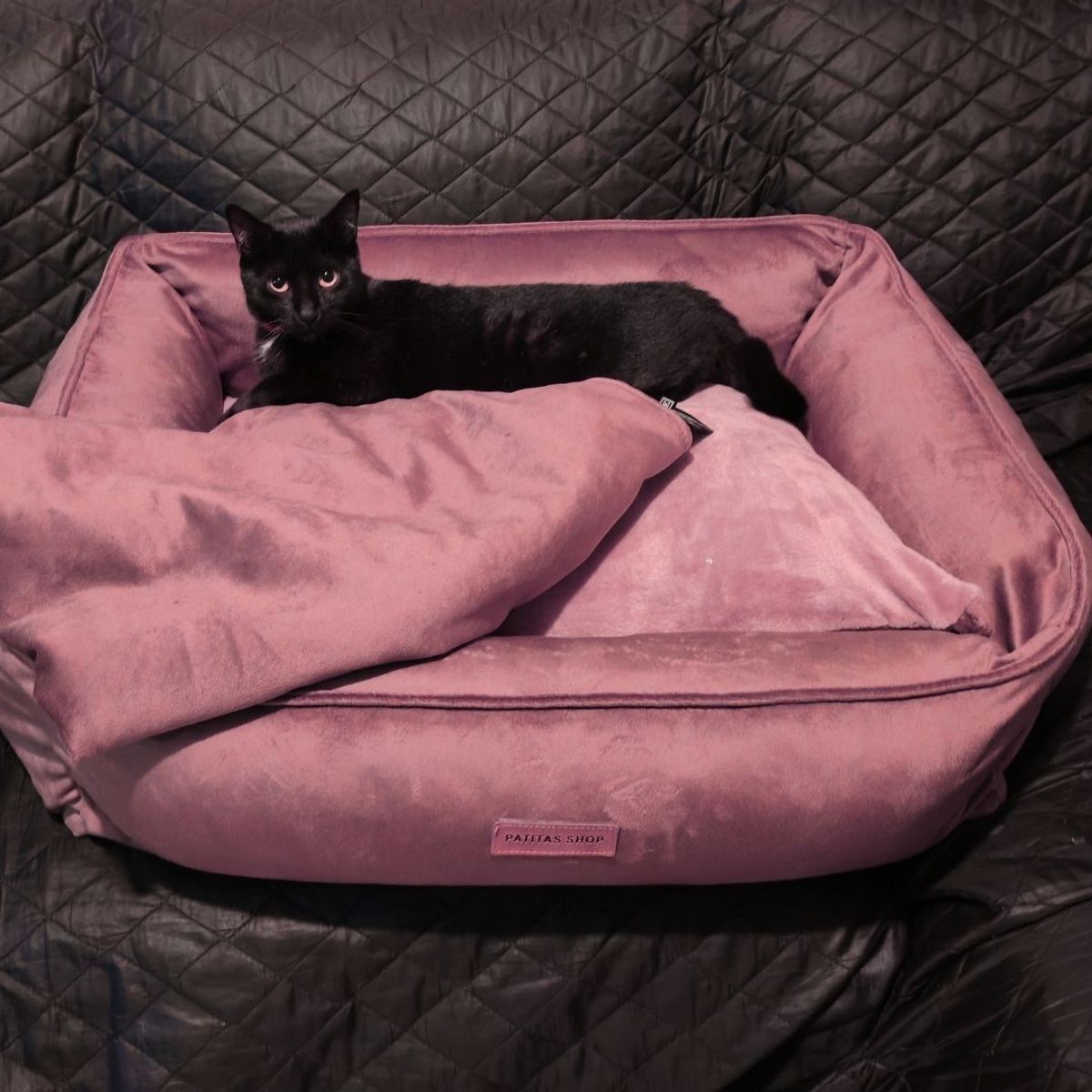 GENERICO - Cama Abrigadora Reversible de Felpa para Mascotas XL Rosa