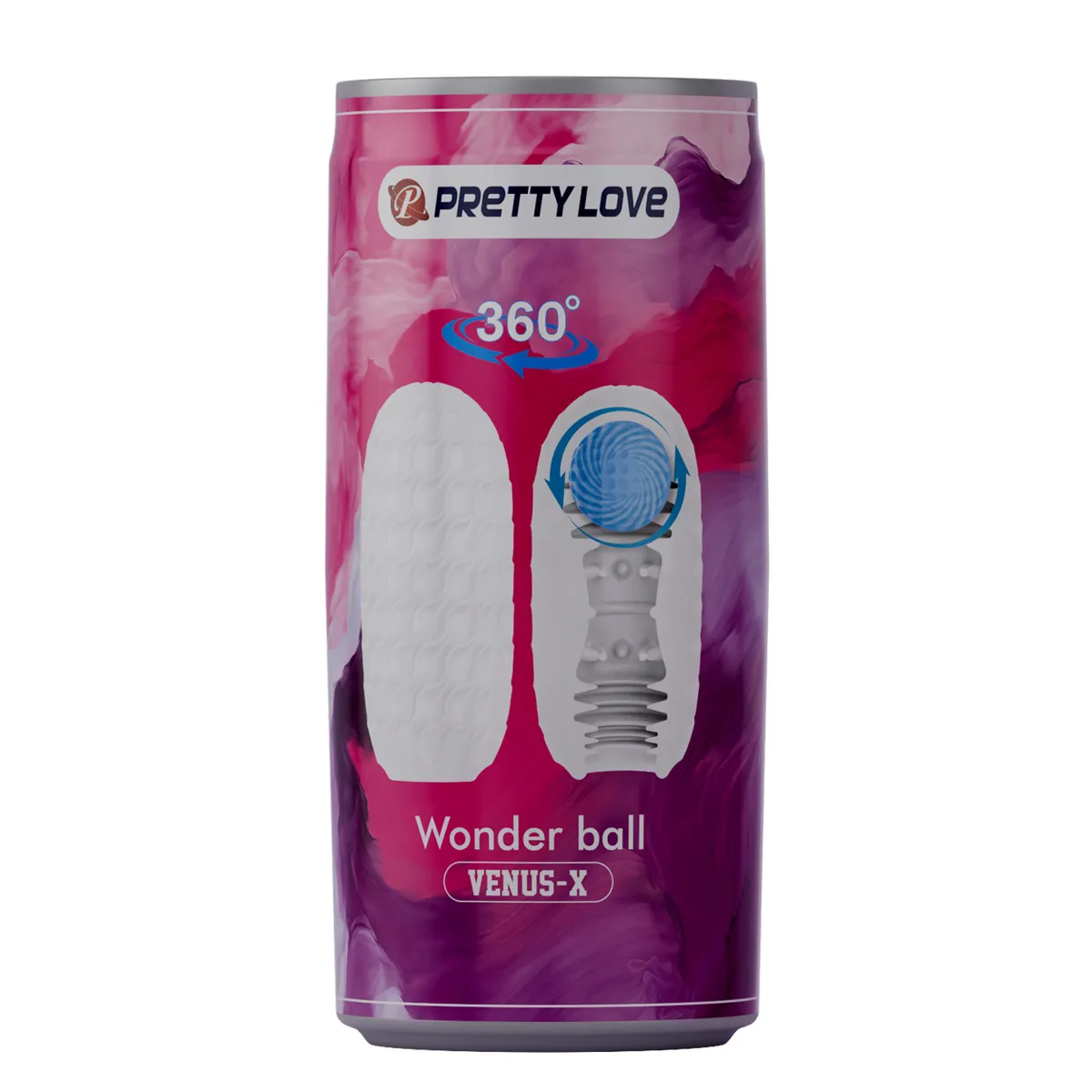 PRETTY LOVE - Masturbador Hombre Texturizado Wonder Esfera Estimulante Flexible Suav