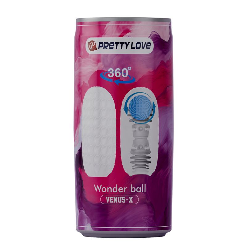 PRETTY LOVE - Masturbador Hombre Texturizado Wonder Esfera Estimulante Flexible Suav