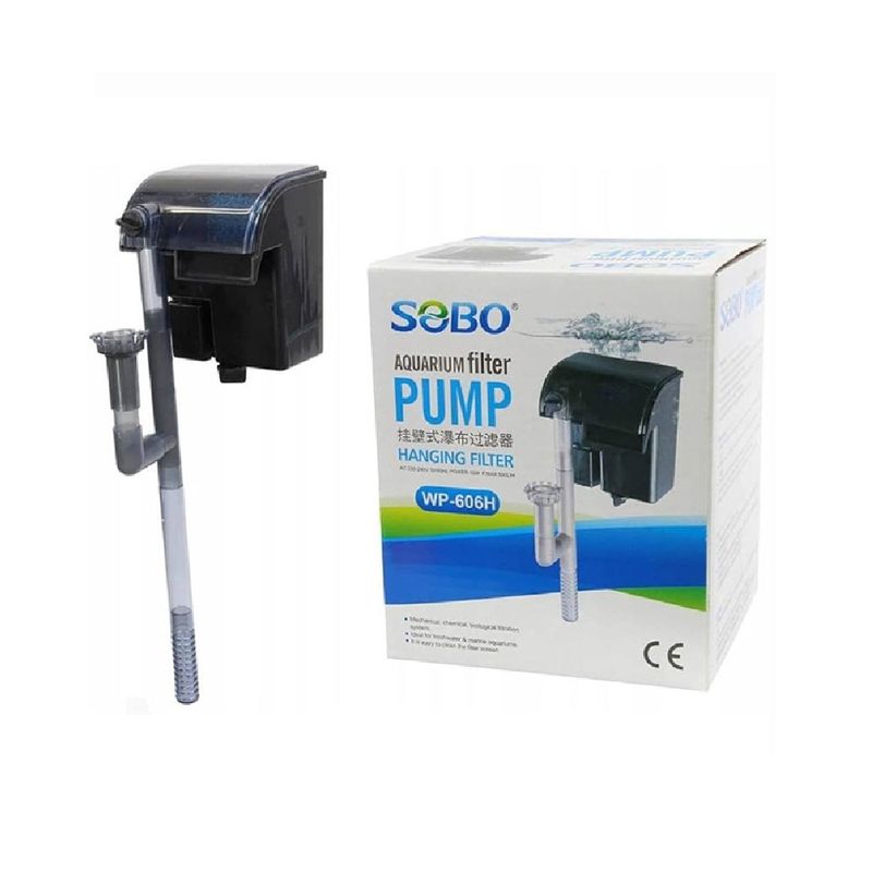 SOBO - Filtro tipo mochila para peceras y acuarios SOBO WP-606H