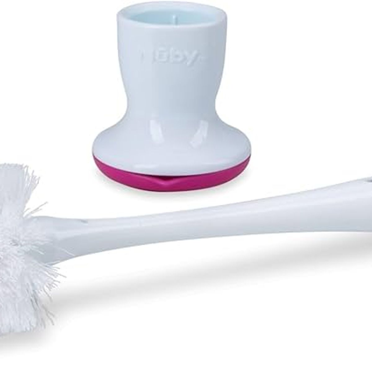NUBY - Nuby Escobilla Para Biberon con base Rosada
