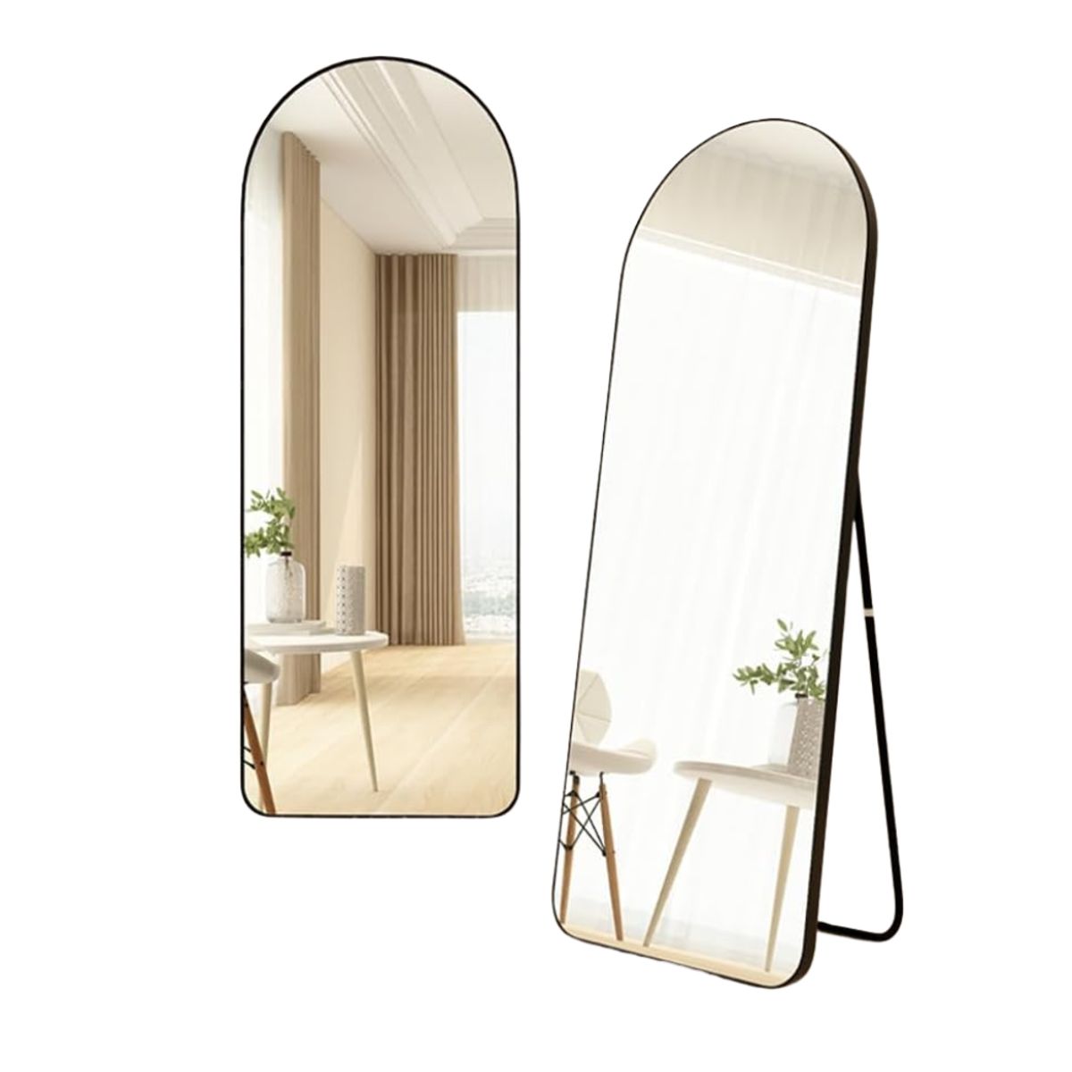 HYGGE - Espejo de Pie Cuerpo Entero Rectangular para Decoración 157 cm