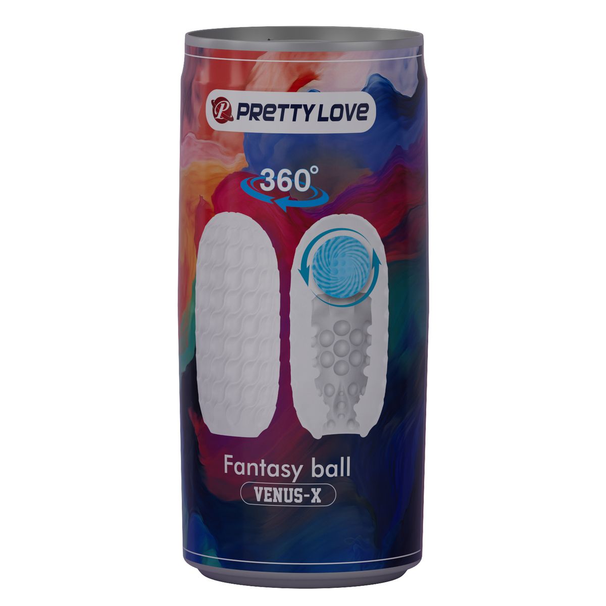 PRETTY LOVE - Masturbador Hombre Texturizado Fantasy Esfera Estimulante Flexible Sua