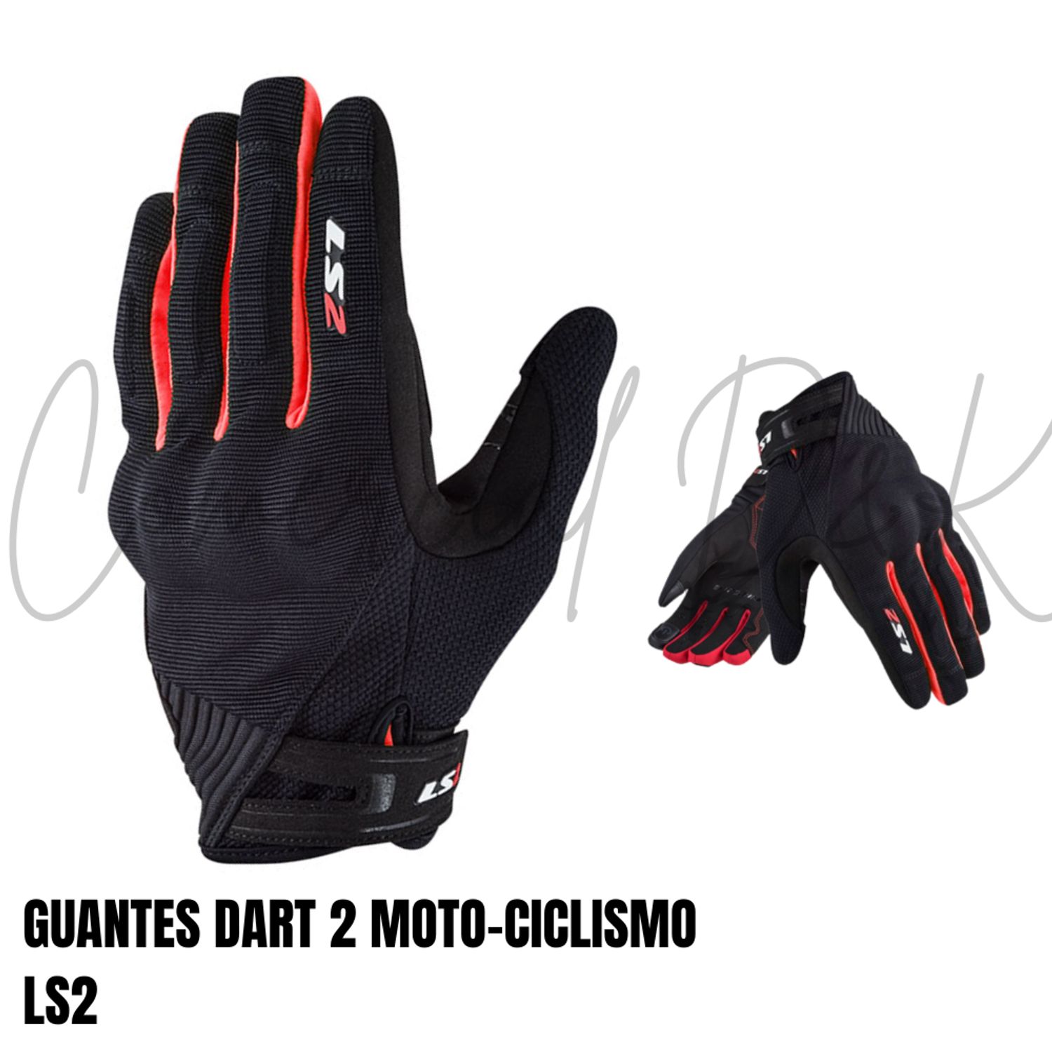 GUANTES LS2 DART NEGRO/ROJO TALLA M MOTO-CICLISMO Sodimac Perú
