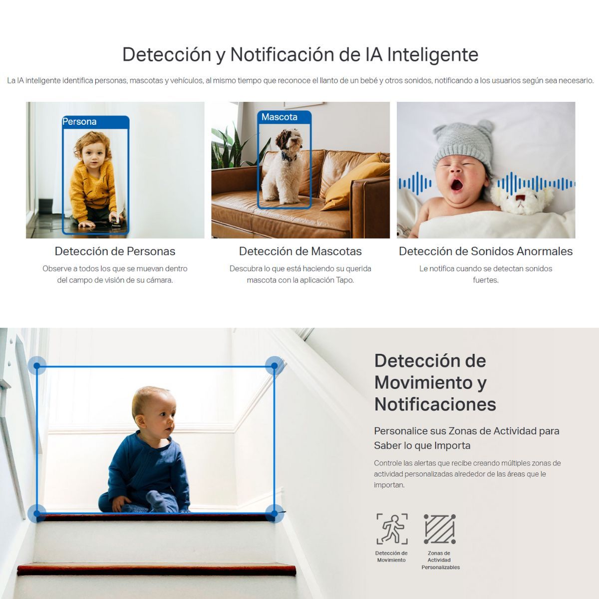 TP LINK - Kit de 3 Cámara de seguridad para interiores Tapo C220 2K QHD - Tp-Link