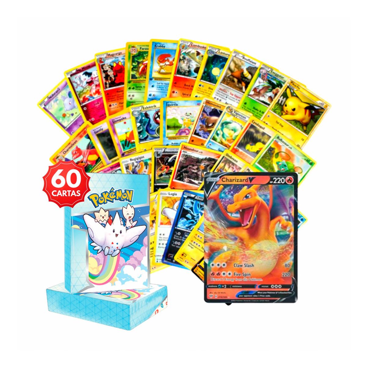 POKEMON - Lote 60 Cartas Al Azar Pokemon TCG