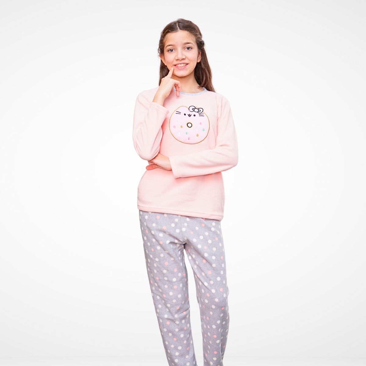 GENERICO - Pijama Baby Cat Donut Micropolar - Inga Pijamas
