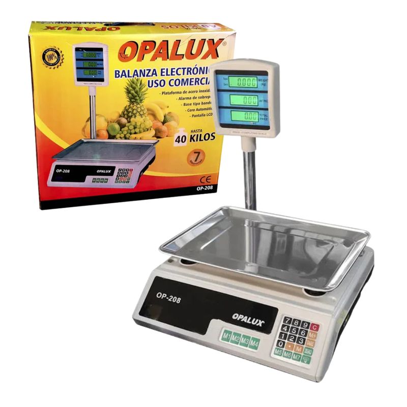 OPALUX - Balanza de mesa con brazo 40kg OP-208