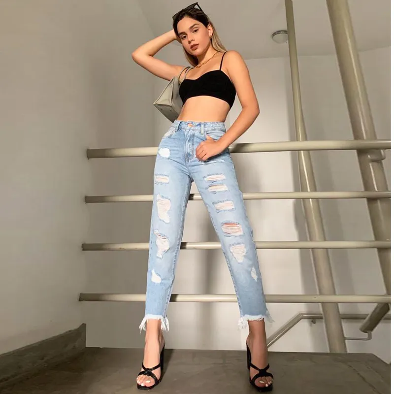 JAROLA - Pantalón Mom Destroyed Jarola Deisy