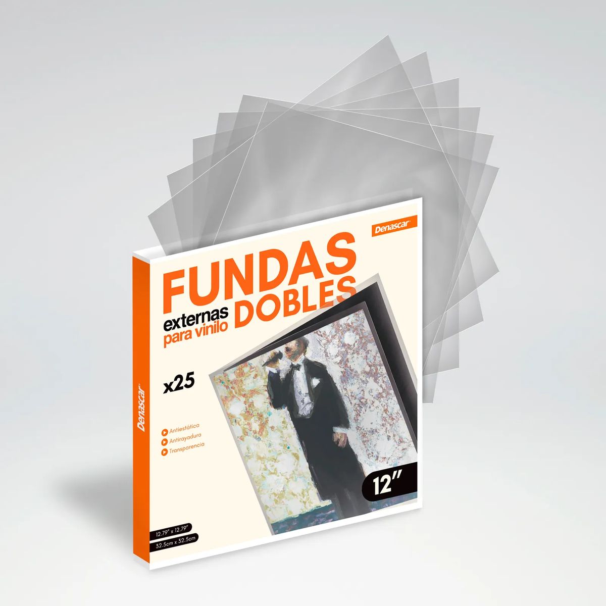 GENERICO - Fundas Externas Dobles Para Vinilo Por 25 Unidades