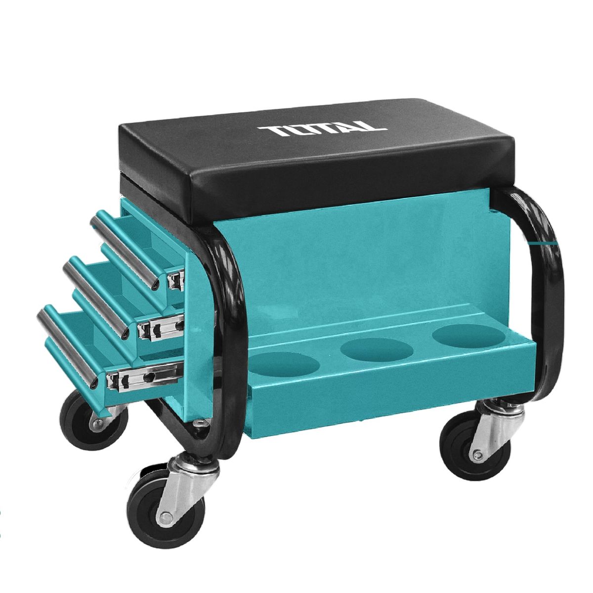 TOTAL TOOLS - Asiento para mecánico con 3 cajones Total