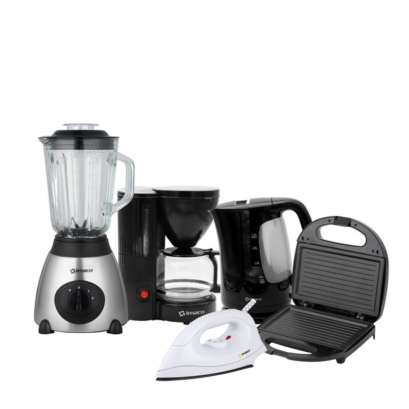 IMACO - Pentacombo Licuadora + Cafetera+ Hervidor+ Grill + Plancha Imaco