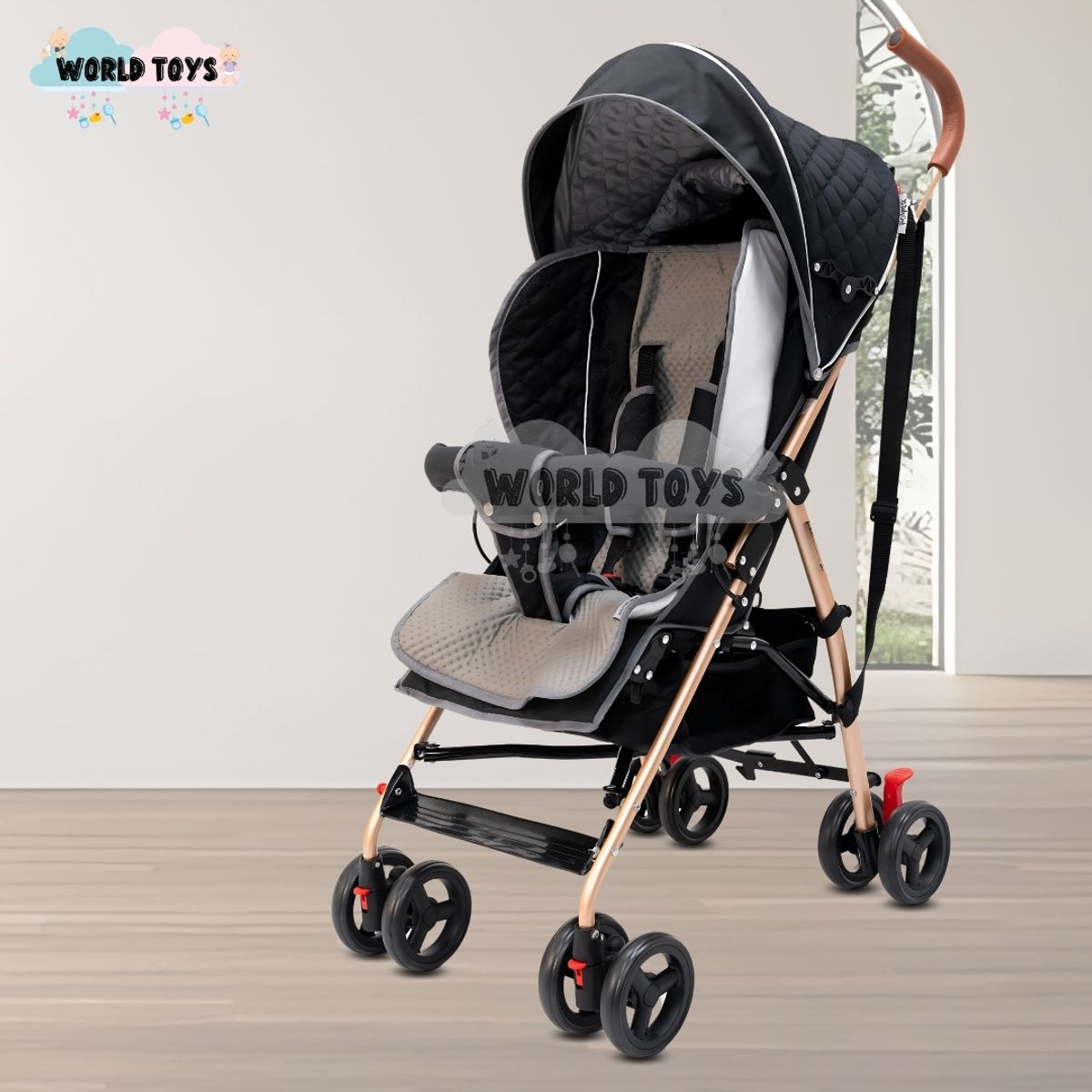 BABY - Coche Bastón de Lujo «MENDOX» Edicion Limitada Black