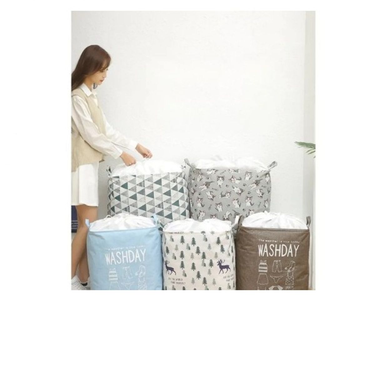 GENERICO - Cesta de Almacenamiento Plegable Ropa Hogar