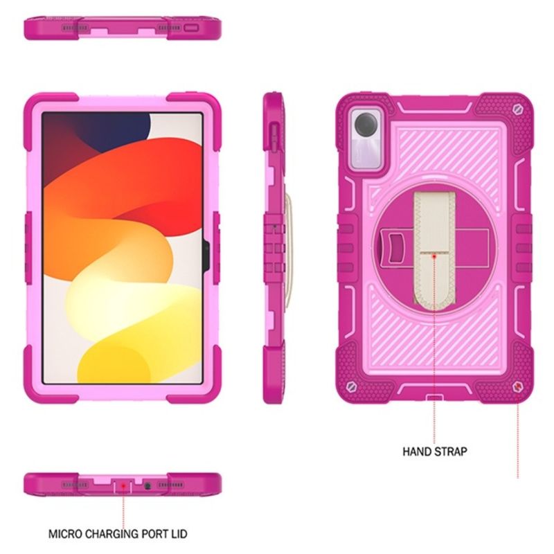 GENERICO - Funda Protector Antigolpe Armor 360° Para Redmi PAD SE 11"  - FUCSIA