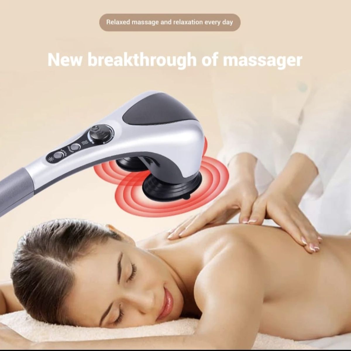 GENERICO - Masajeador Profesional con función de Infrarrojos y potencia Graduable