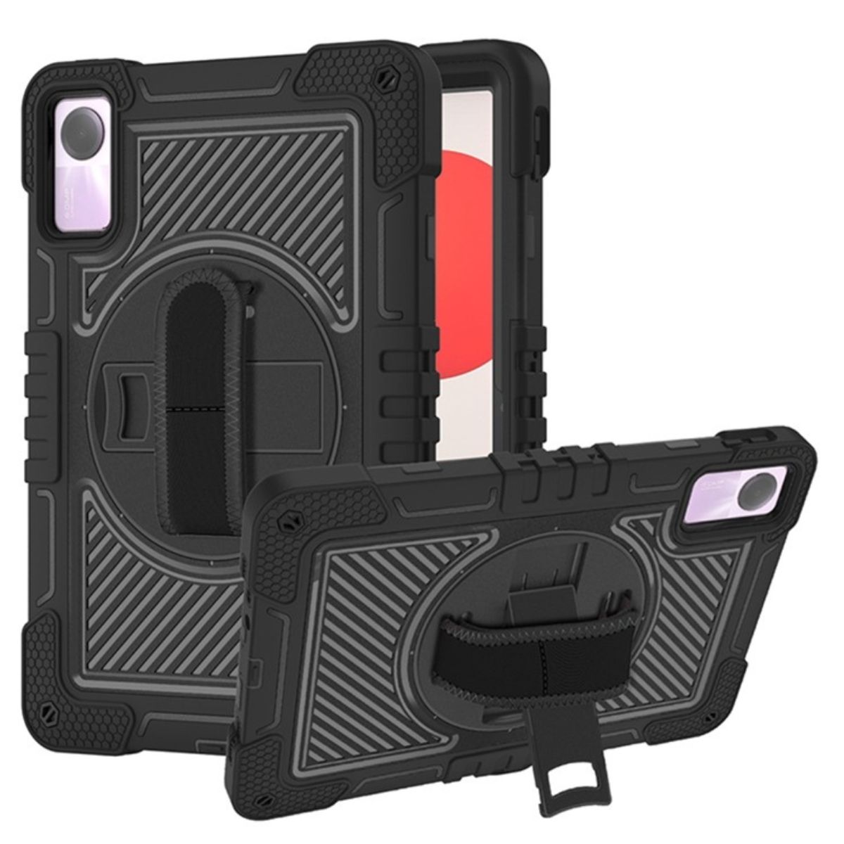 GENERICO - Funda Protector Antigolpe Armor 360° Para Redmi PAD SE 11"  - NEGRO