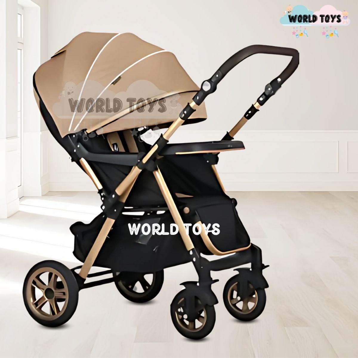 BABY - Coche Cuna de Lujo «VALEN PREMIUM» Beige