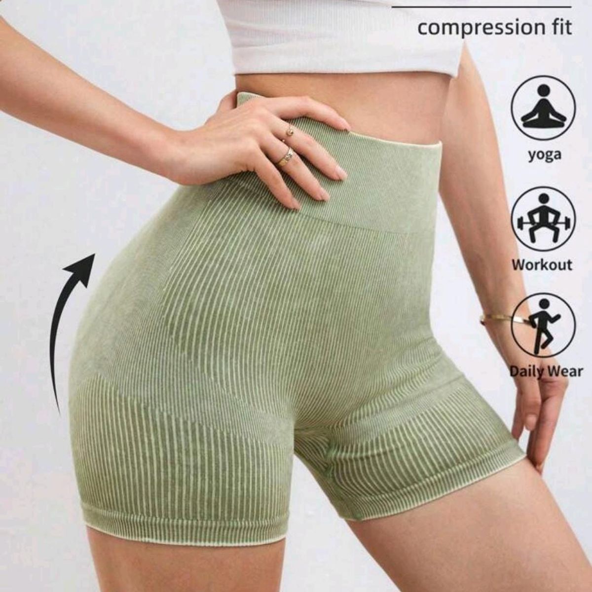 GENERICO - SHEIN Shorts deportivos a rayas