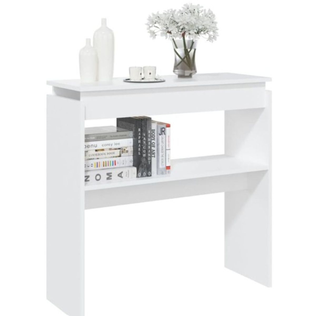 STARHOME - Arrimo Recibidor Consola Velmora Blanco 100 cm