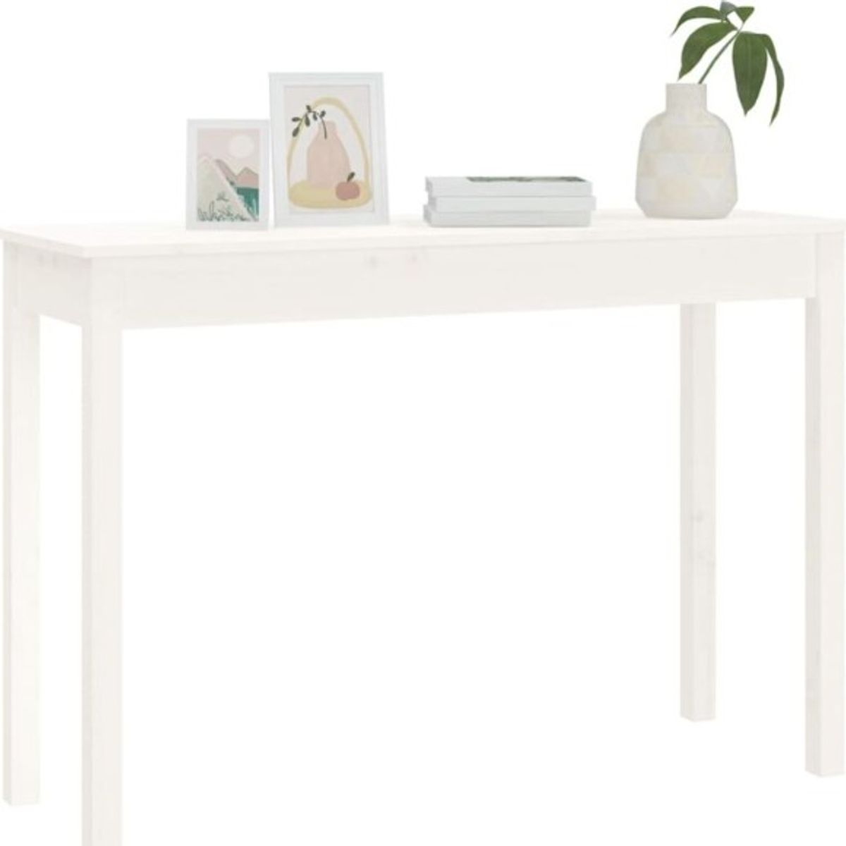 STARHOME - Arrimo Recibidor Consola Lorvain Blanco 110 cm