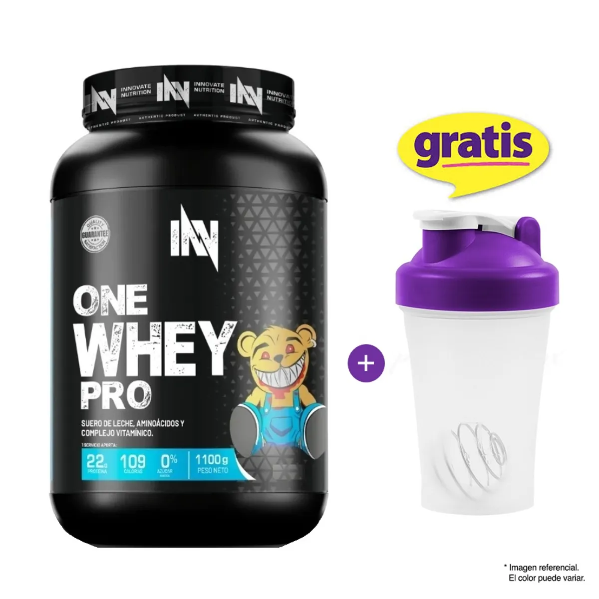 INN INNOVATE NUTRITION - Proteína One Whey Pro 1.1 kg Chocolate + Shaker
