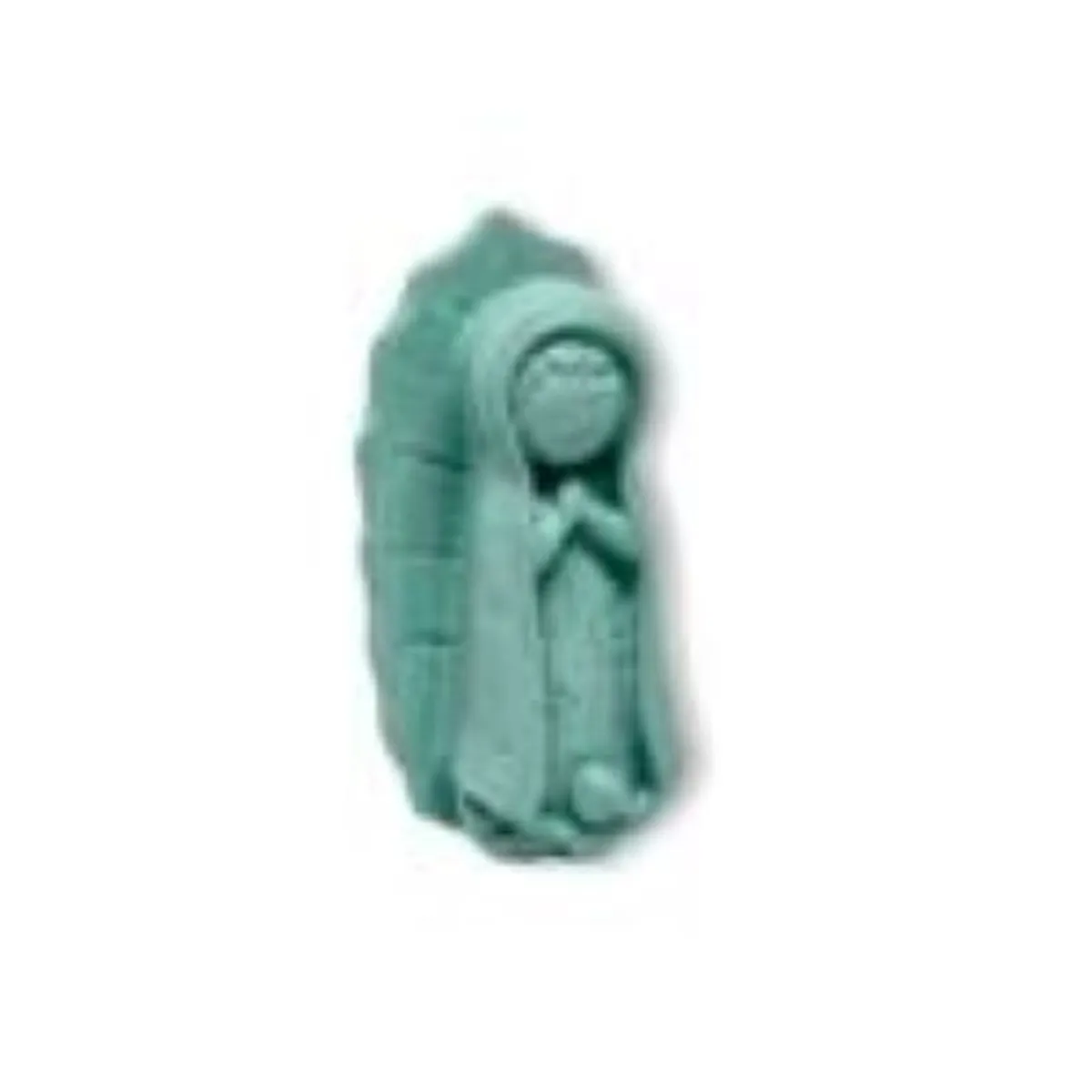 ARGENTARIA - Virgen de Guadalupe Chica Turquesa - Resina
