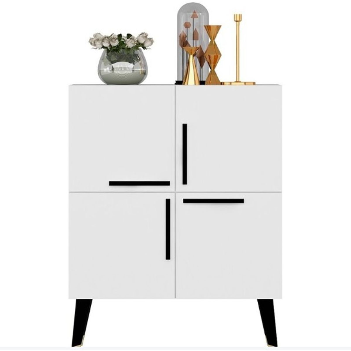 STARHOME - Arrimo Recibidor Consola Rubik Blanco