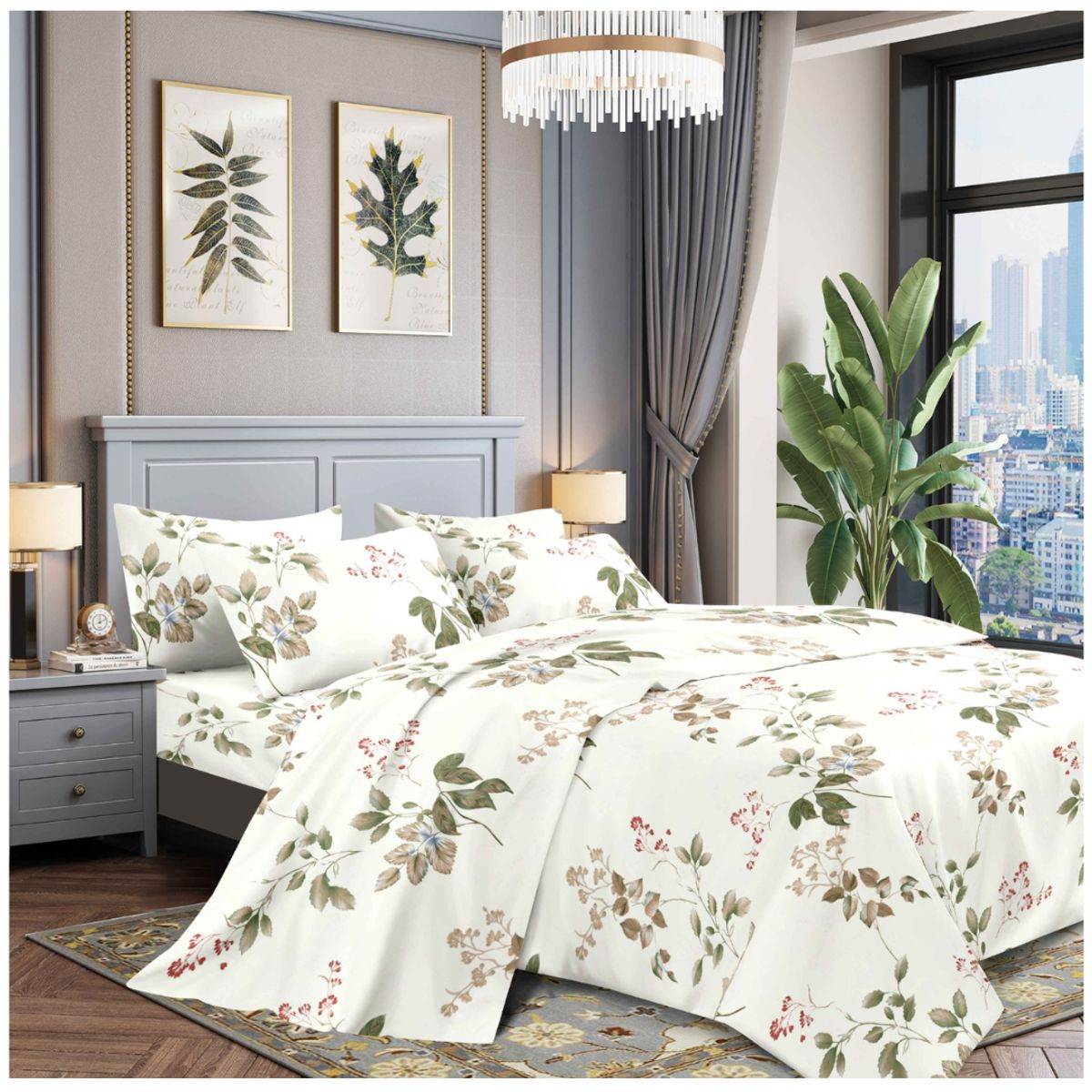 GOLDSUN - JUEGO DE SÁBANAS DE 2 PLAZAS GOLDSUN