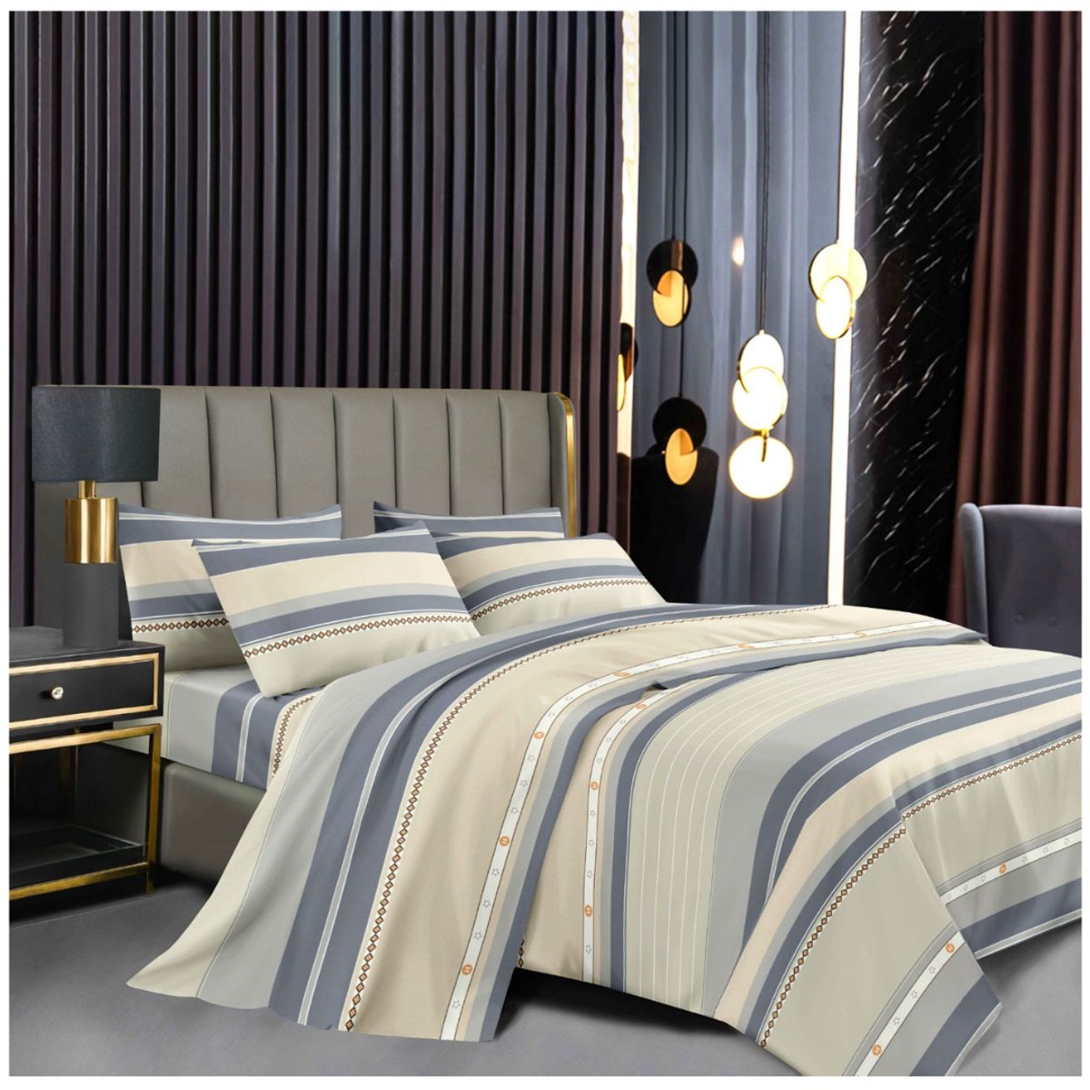 GOLDSUN - JUEGO DE SÁBANAS DE 2 PLAZAS GOLDSUN