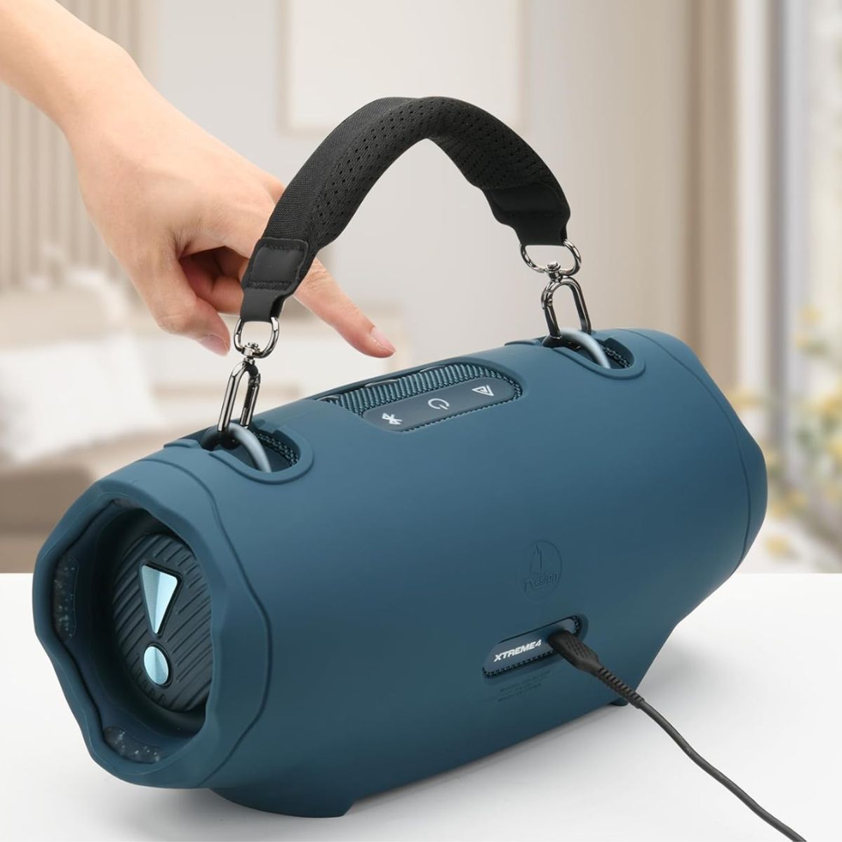 GENERICO - Funda de Silicona Para Parlante JBL Xtreme 4 AZUL