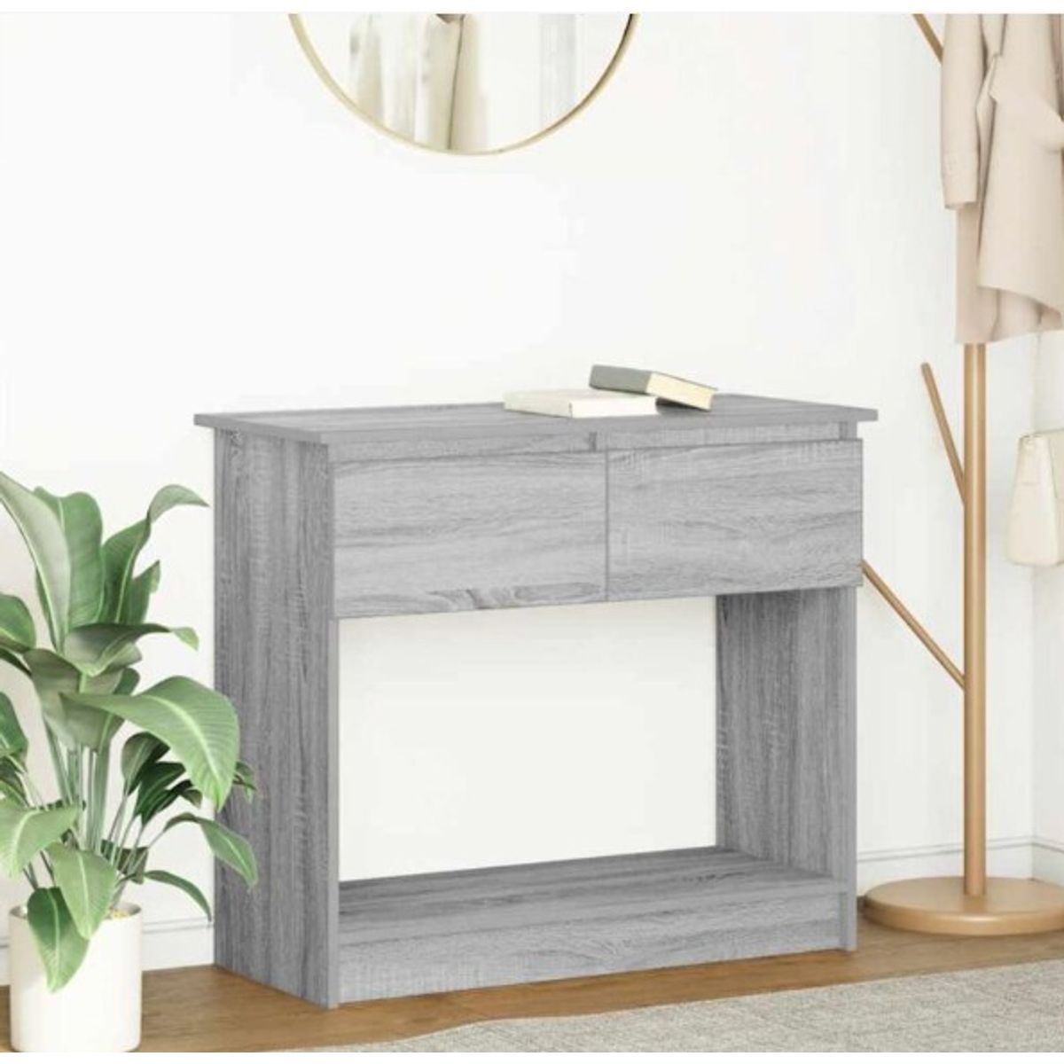 STARHOME - Arrimo Recibidor Consola Zenrae Gris 110 cm