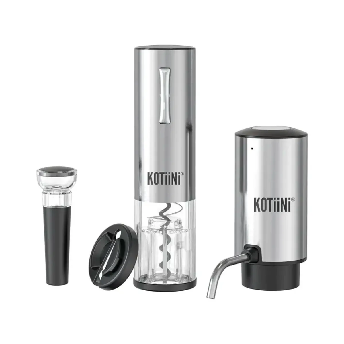 KOTIINI - Set Sacacorcho y Aireador eléctrico recarga USB Kotiini