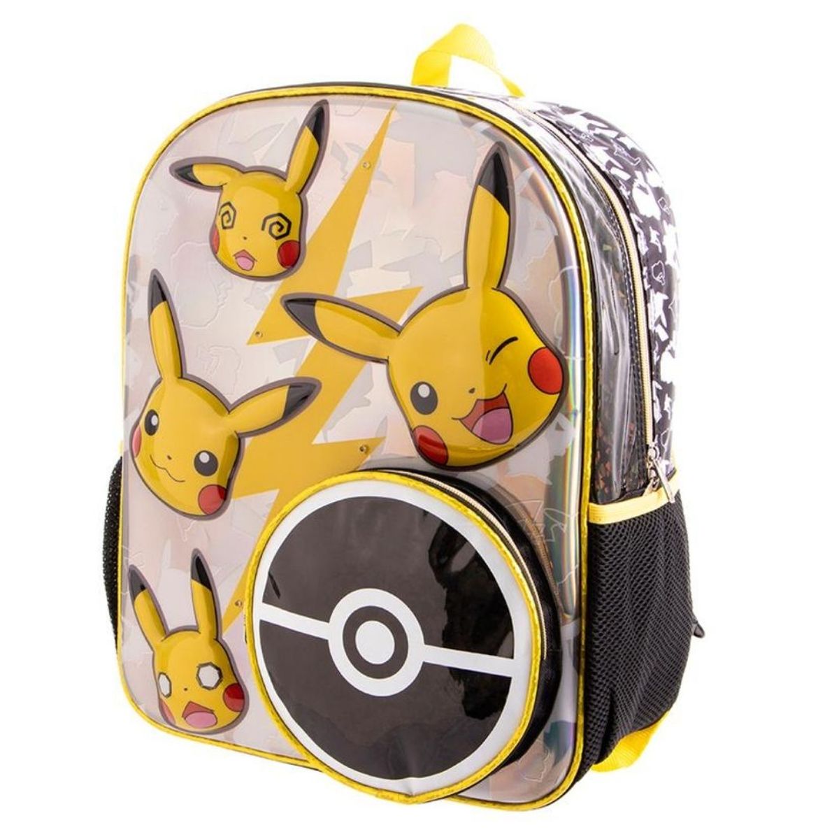 POKEMON - Mochila Escolar Oficio Pokemon 3D Pikachu con luces