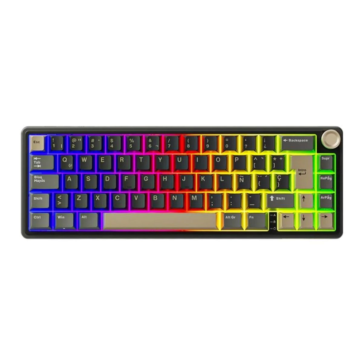 ROYAL KLUDGE - Royal Kludge - Teclado R65 Wired 65% Phantom Switch Brown