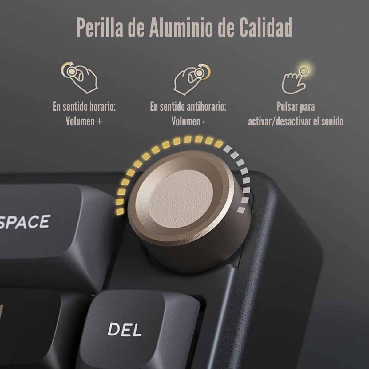 ROYAL KLUDGE - Royal Kludge - Teclado R65 Wired 65% Phantom Switch Brown