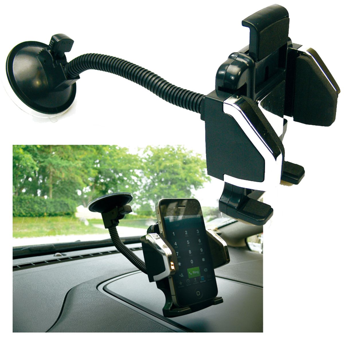 ITELSISTEM - Holder Carro Auto universal Car celular Negro itelsistem