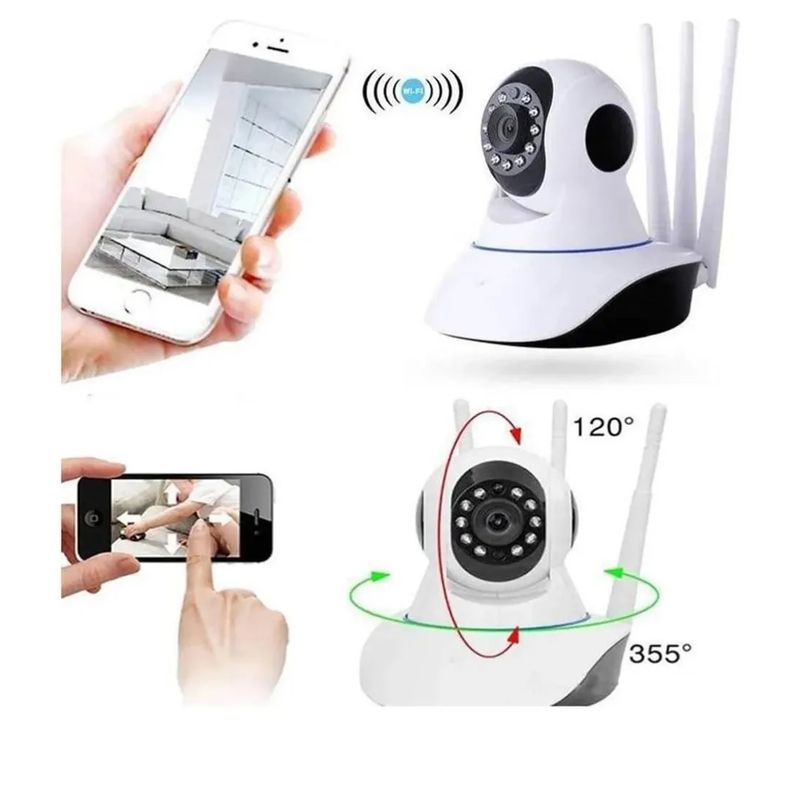 ITELSISTEM - Camara Ip Robotica 360 wifi 3 antenas alta potencia Itelsistem ca