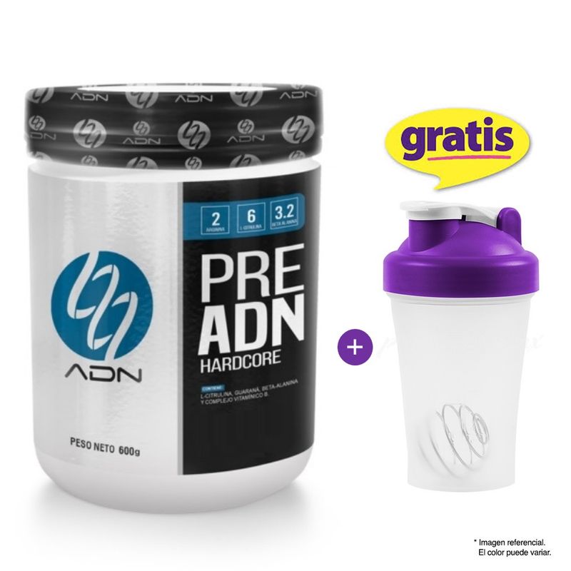 ADN - PRE ADN HARDCORE 600 GRAMOS ADN NUTRITION FRUIT PUNCH
