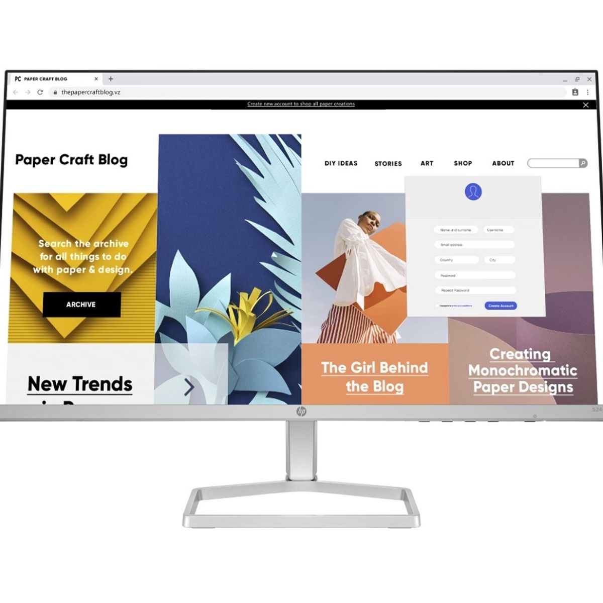 HP - Monitor HP 524sw de 23.8" Panel IPS 100Hz 5ms,1 VGA, 1 HDMI 94C21AA