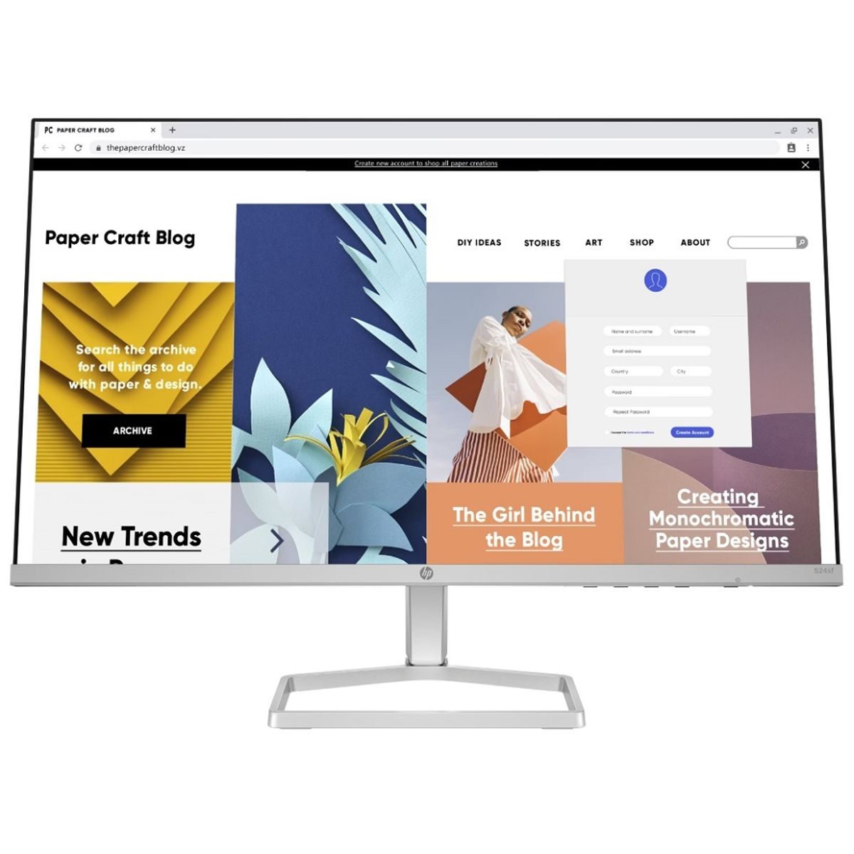 HP - Monitor HP 524sw de 23.8" Panel IPS 100Hz 5ms,1 VGA, 1 HDMI 94C21AA