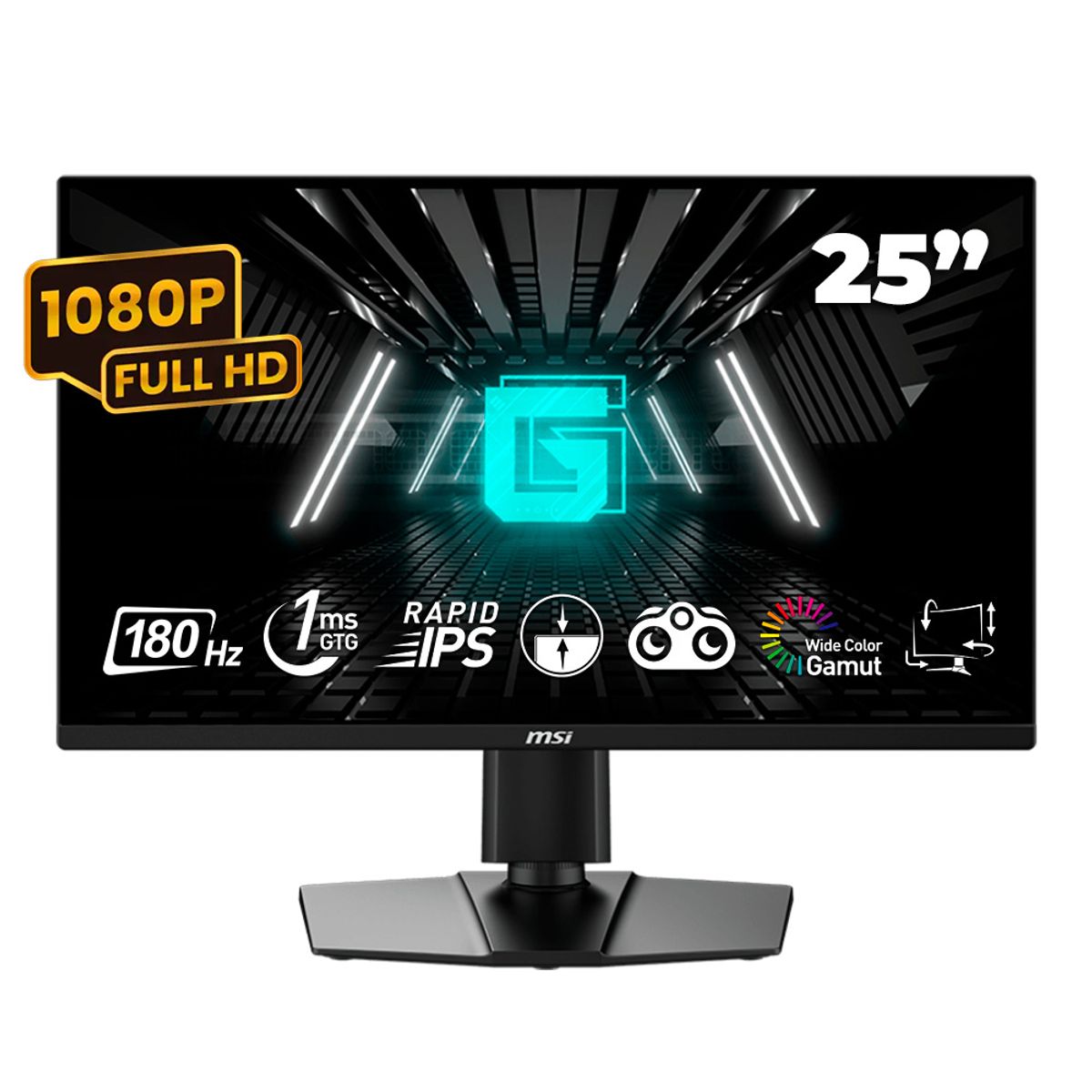 MSI - MONITOR PLANO GAMING MSI G255PF E2 245 FHD IPS 180HZ ANTI-GLARE