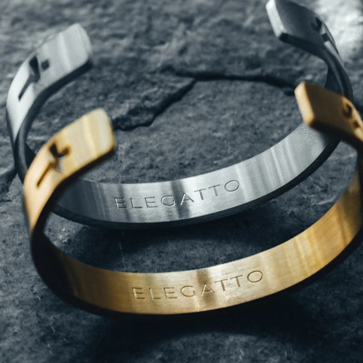 GENERICO - Pulsera hombre ELEGATTO Stavros plateado