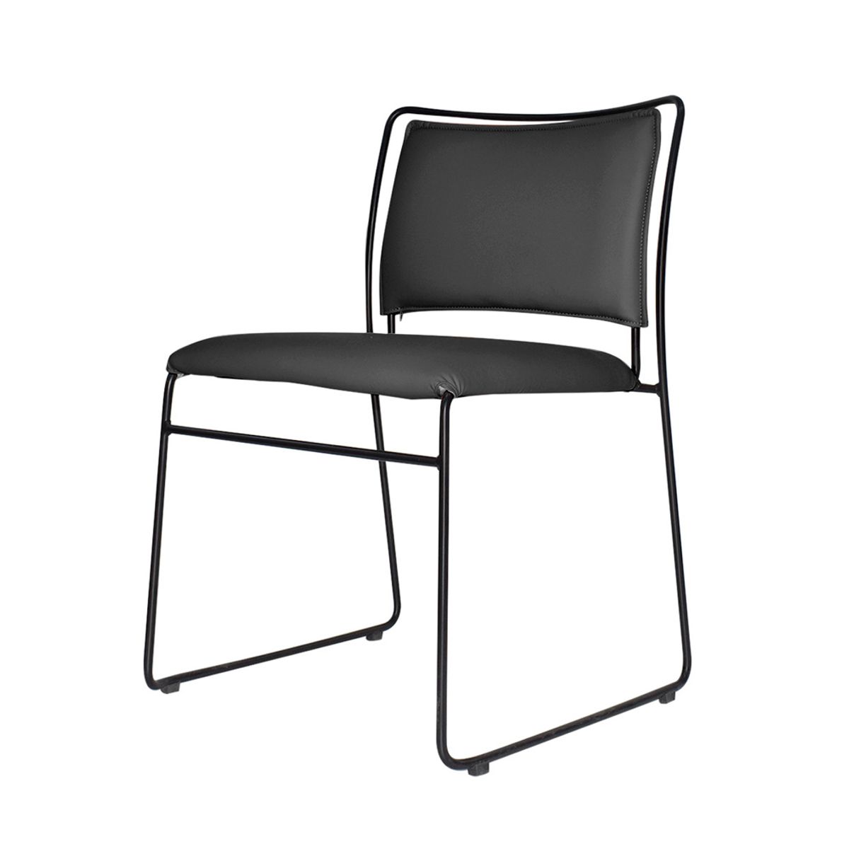 OFIDEAS - Silla De Visita Fija Interlocutor Tred Negro Ofideas