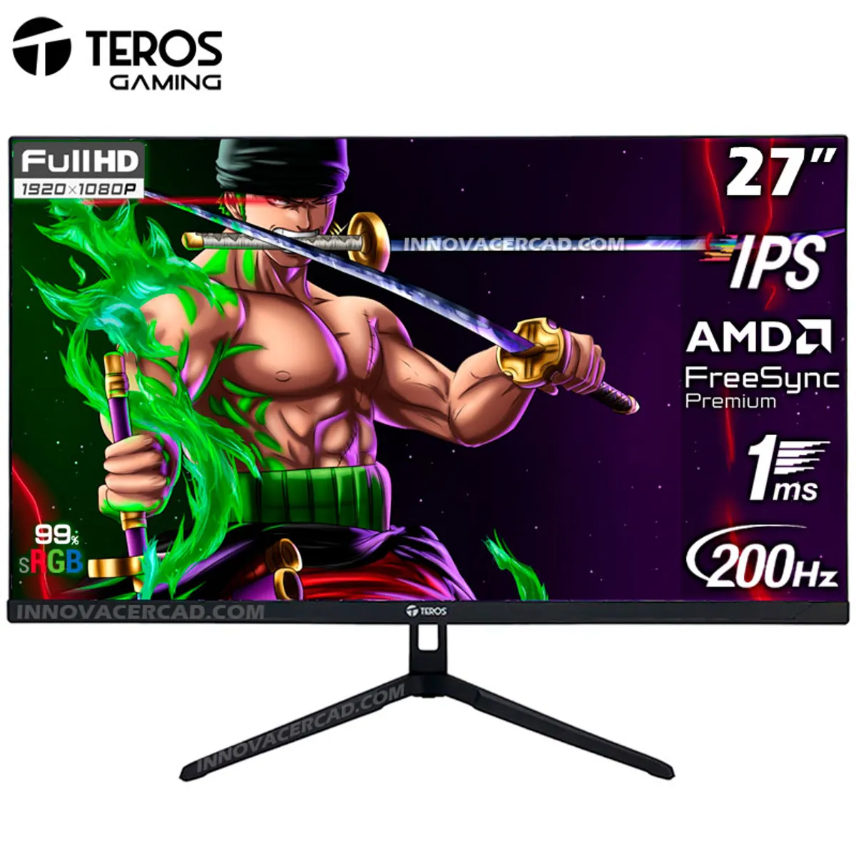 TEROS GAMING - Monitor Gaming Teros TE-2786G 27 FHD IPS 200Hz, 1MS FreeSync Premium
