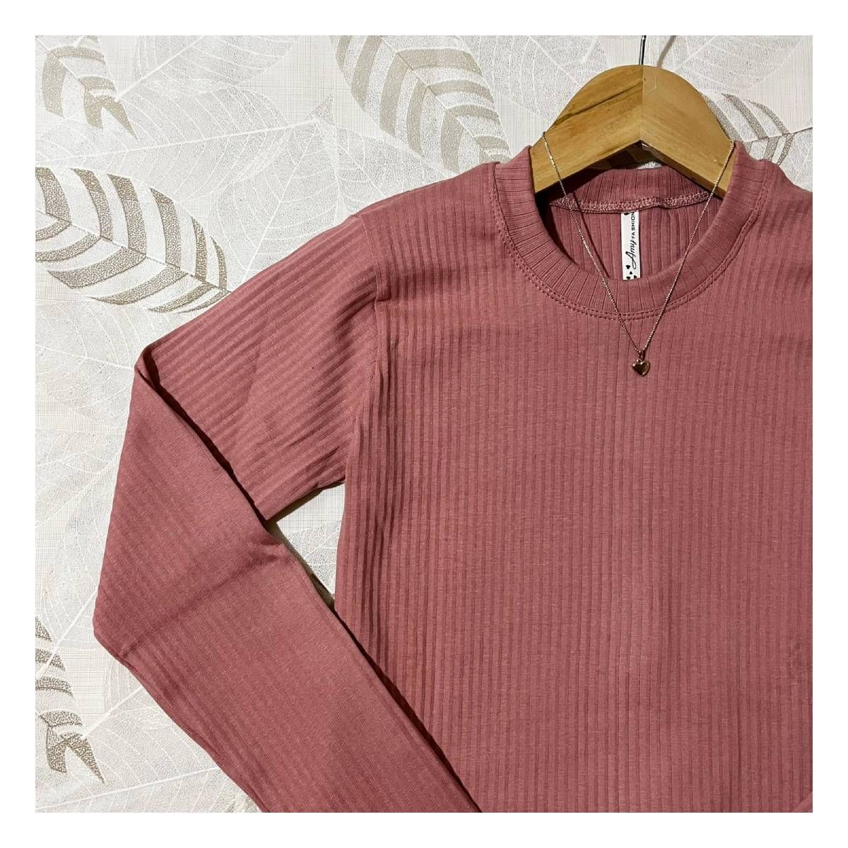 RYBIU IMPORT - Polo Cuello Redondo Manga Larga Mujer